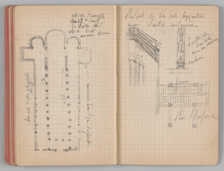 Charles-Justin Le Coeur - Carnet de notes concernant son voyage en Italie
