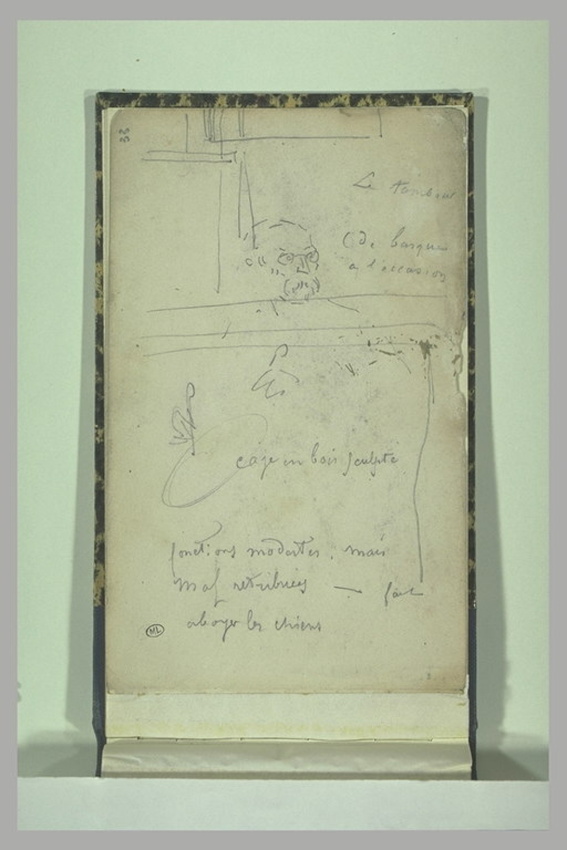 Une tête d'homme ; traits ; annotations manuscrites - Anonyme | Musée d ...