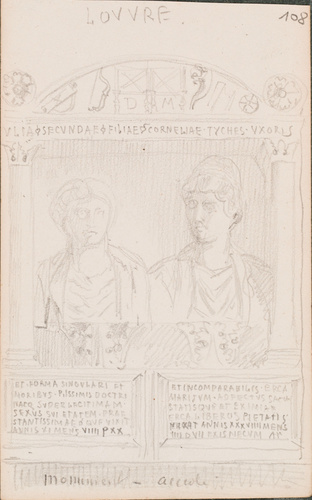 Louis Boitte - Paris, musée du Louvre, double monument funéraire