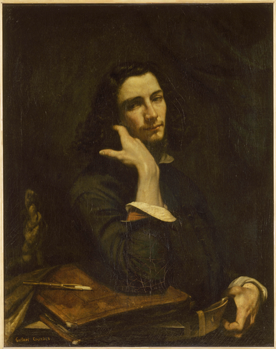 Gustave Courbet - L'Homme à la ceinture de cuir. Portrait de l'artiste