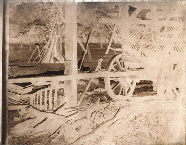Louis Robert - Cour de ferme, carriole dans une remise