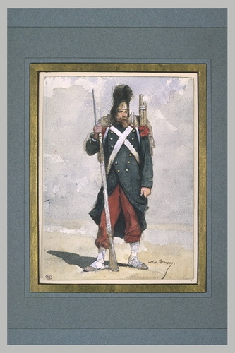 Adolphe Yvon - Grenadier à pied, de face