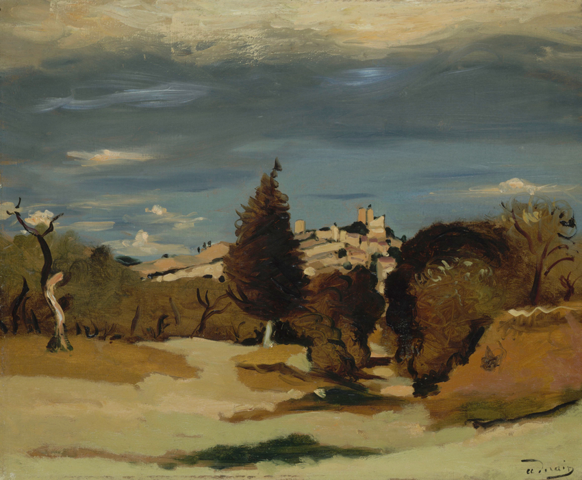 Arbres et village - André Derain
