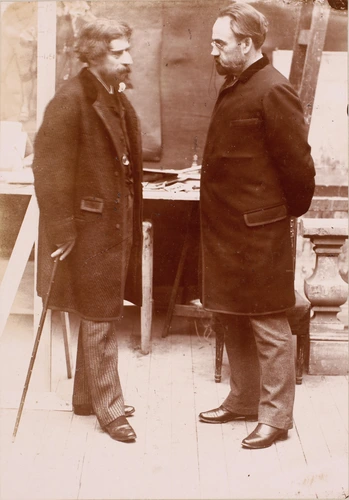 Henri Mairet - Alphonse Daudet et Emile Zola
