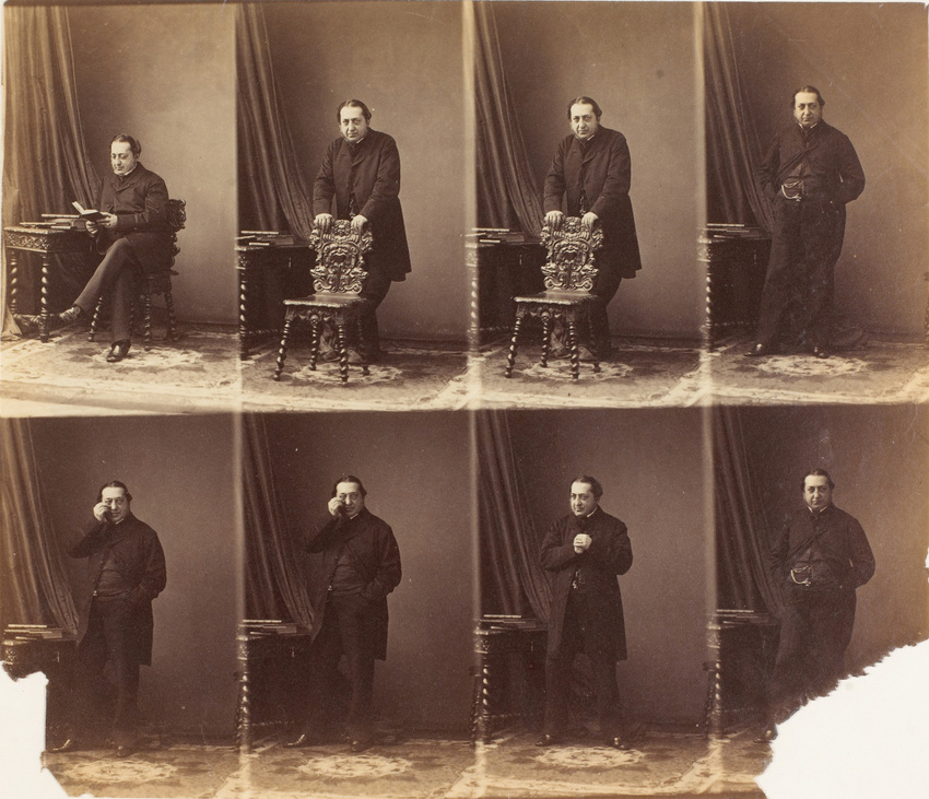 André Adolphe Eugène Disdéri - Prince Kourakine en huit poses