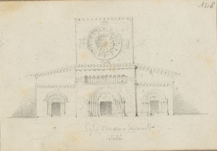 Tuscania, église Ste Marie - Louis Boitte | Musée d'Orsay