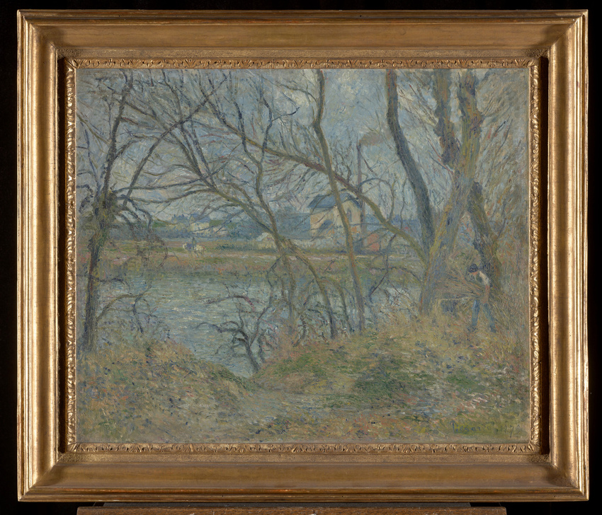 Camille Pissarro - Bords de l'Oise, près de Pontoise, temps gris