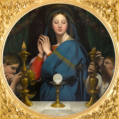 La Vierge adorant l'hostie - Jean Auguste Dominique Ingres