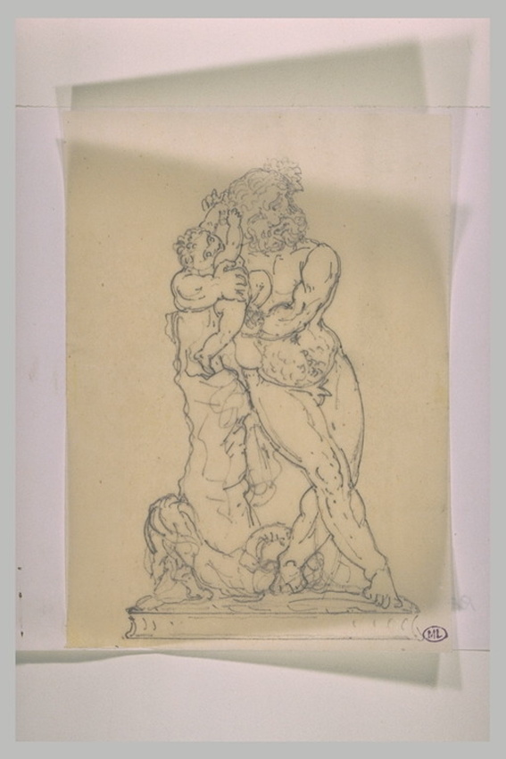 Eugène Guillaume - Silène tenant l'enfant Bacchus dans ses bras