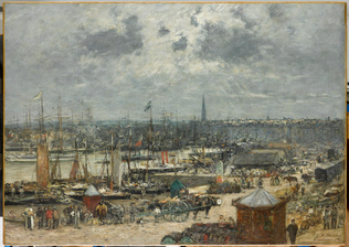 Eugène Boudin - Le Port de Bordeaux