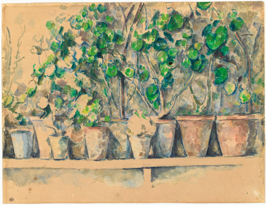 Paul Cézanne - Les pots de fleurs