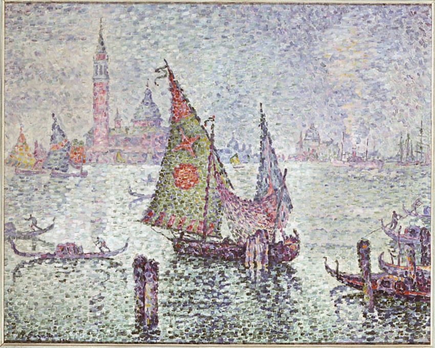 La Voile verte (Venise) - Paul Signac