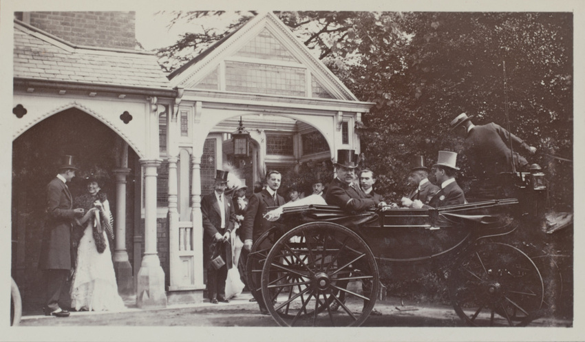 Anonyme - Réunion mondaine à Ascot