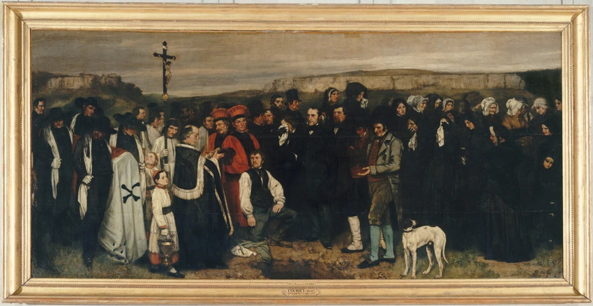 Un enterrement à Ornans - Gustave Courbet