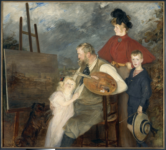 Le Peintre Thaulow et ses enfants - Jacques-Emile Blanche