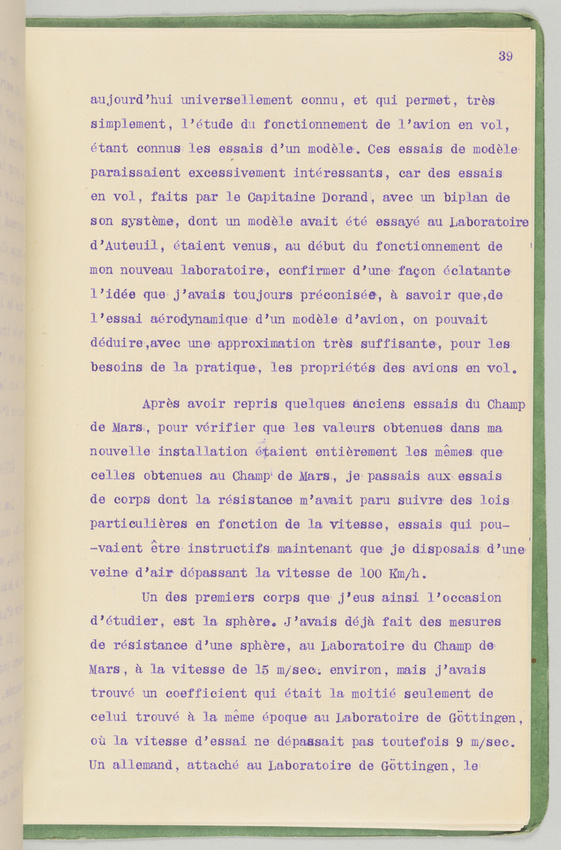 Gustave Eiffel - Biographie scientifique et industrielle. Résistance de l'air