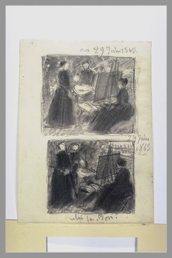 Henri Fantin-Latour - Peintre entourée de dames ; séance de pose