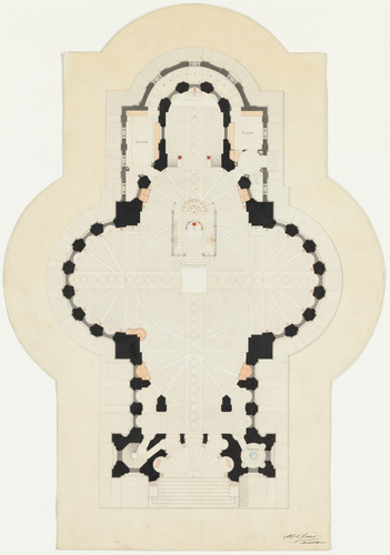 Alphonse Gosset - Sainte-Clotilde de Reims, plan