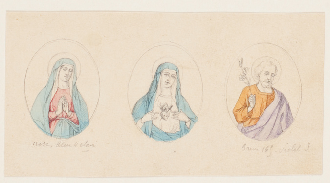 Théophile Soyer - Projet de décor pour un ostensoir