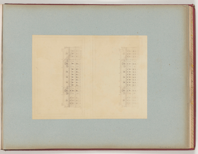 Anonyme - Vue des dessins pour la reconstruction de l'Hôtel de Ville de Paris: é...