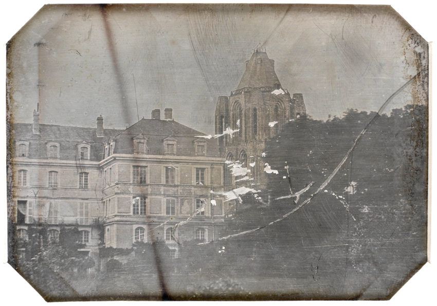 Le jardin de la Préfecture et la Tour Saint-Aubin en arrière-plan, Angers - Paul-Michel Hossard