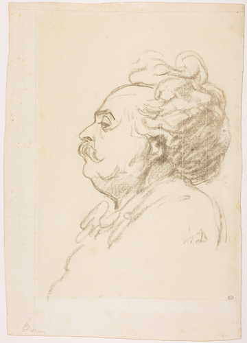 Honoré Daumier - Portrait en buste du sculpteur Albert Carrier-Belleuse