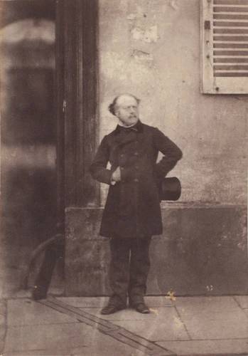 Charles Nègre - Portrait du sculpteur Auguste Préault, de face