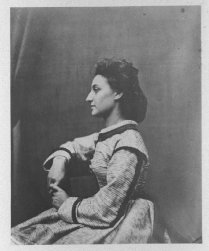 Achille Bonnuit - Jeune fille assise de profil