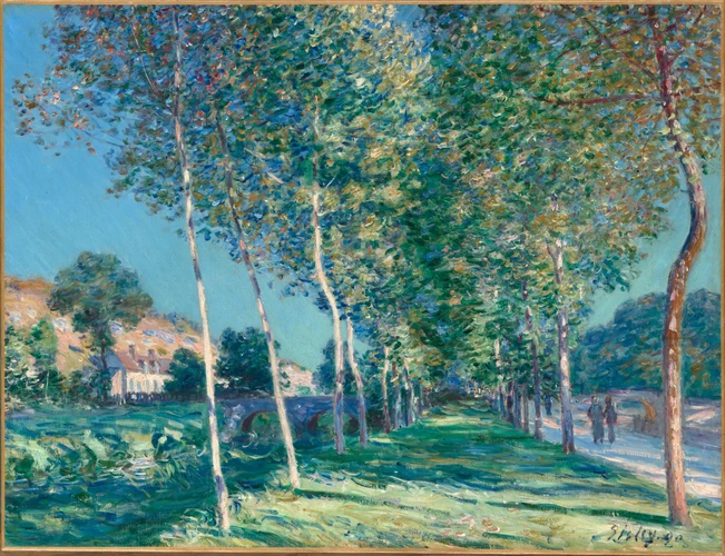Alfred Sisley - Allée de peupliers aux environs de Moret-sur-Loing