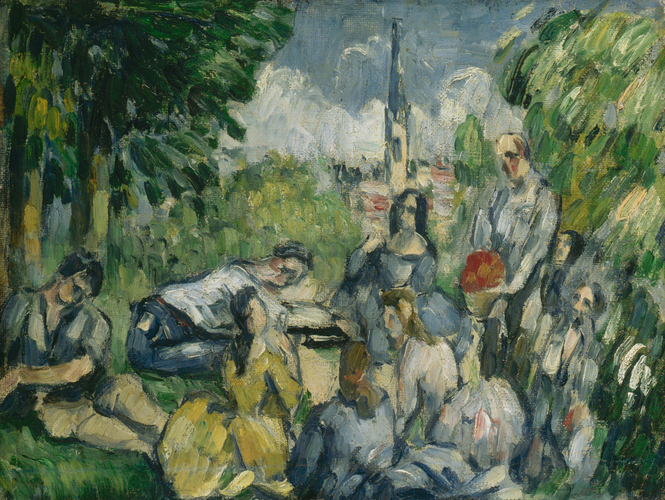 Paul Cézanne - Le Déjeuner sur l'herbe}