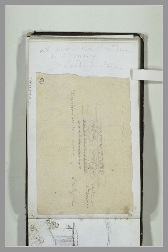 Annotation manuscrite - Henri Chapu | Musée d'Orsay