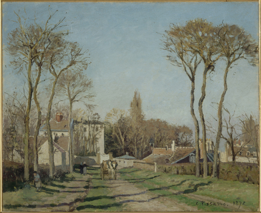 Camille Pissarro - Entrée du village de Voisins