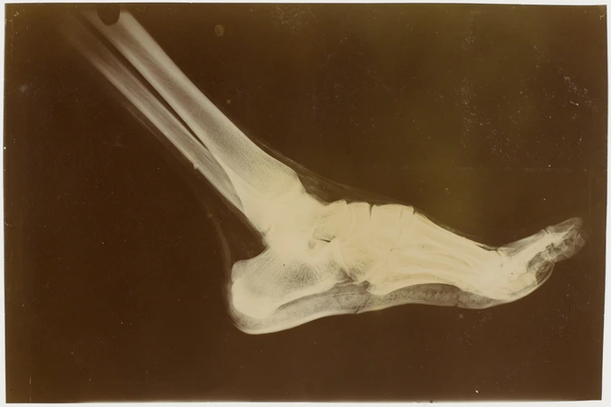 Albert Londe - Radiographie positive d'orteils de pied droit