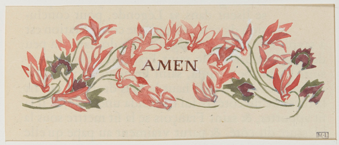 Maurice Denis - Illustration pour Fioretti. Petites Fleurs de saint François d'A...