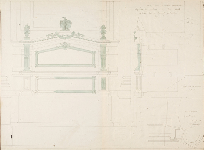 Alfred-Nicolas Normand - Chapelle Saint-Jérôme aux Invalides, monument funéraire...