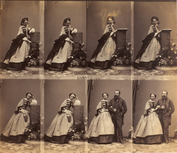 André Adolphe Eugène Disdéri - Prince Pierre et princesse Barbe Kotchoubey en hu...