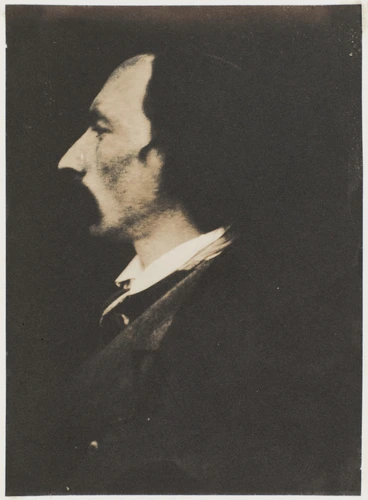 Auguste Vacquerie - Autoportrait, profil gauche