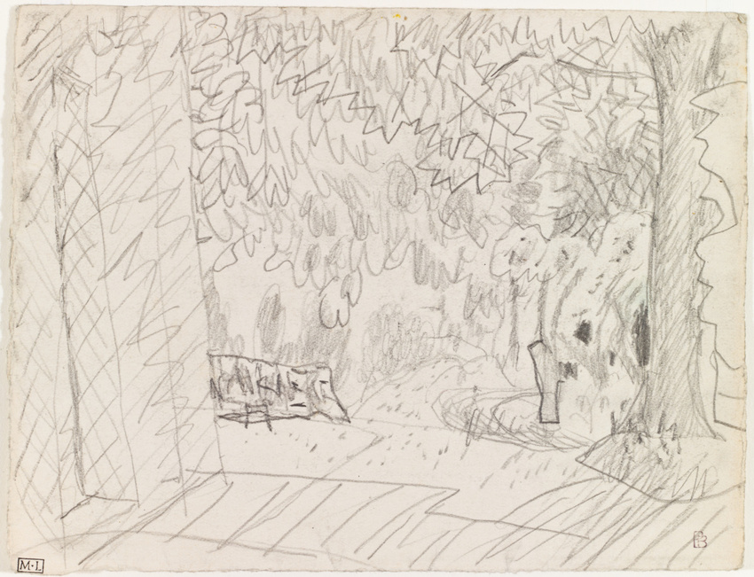Pierre Bonnard - Vue d'un jardin au Cannet