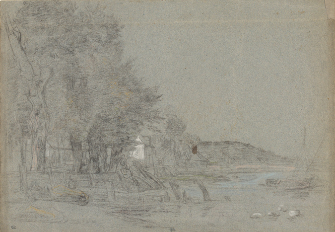 Eugene Boudin、【La Rade de Villefranche】 La Rade de Villefranche - Eugène Boudin | Musée d'Orsay