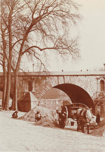 Charles Augustin Lhermitte - Paris - Un chantier au pont Marie