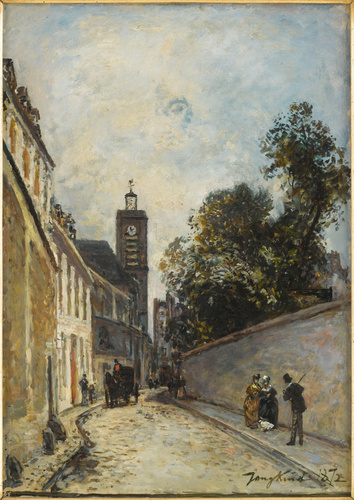 Johan Barthold Jongkind - La Rue de l'Abbé-de-l'Epée et l'église Saint-Jacques-d...