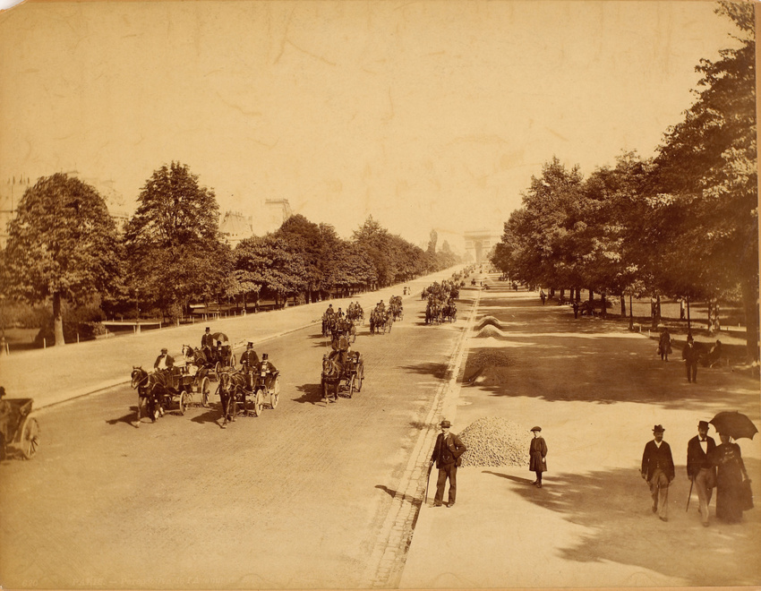 Neurdein frères - Perspective de l'avenue du Bois de Boulogne