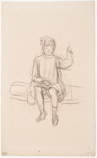 Pierre Bonnard - Petite fille assise