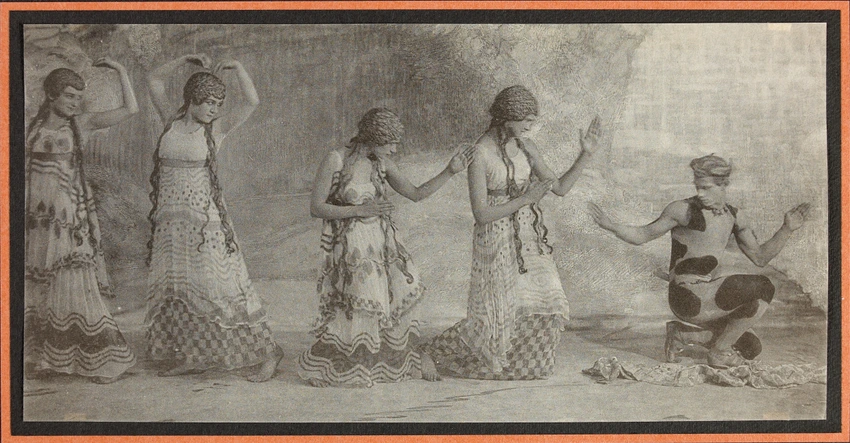 Adolphe Meyer - Quatre danseuses et Nijinsky