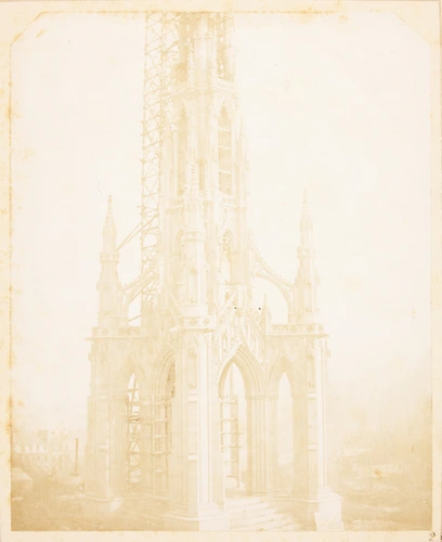 Sir Walter Scott's Monument, Edinburgh, as it appeared when nearly finished in october 1844 - William Henry Fox Talbot