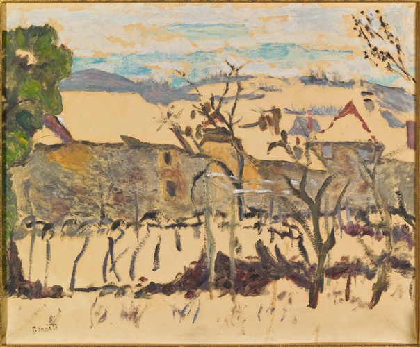 Pierre Bonnard、 La Prairie au Printemps Etude pour 