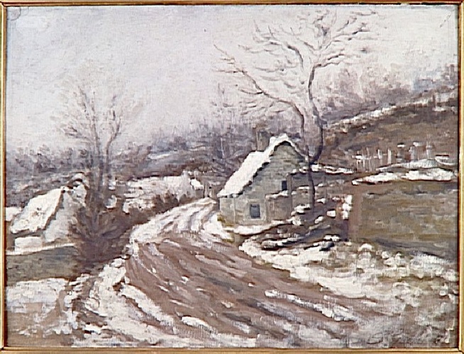 Paul Gachet - La Vieille Route à Auvers-sur-Oise