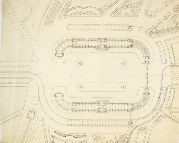 Jean-Camille Formigé - Projet d'aménagement de la Porte Maillot, plan