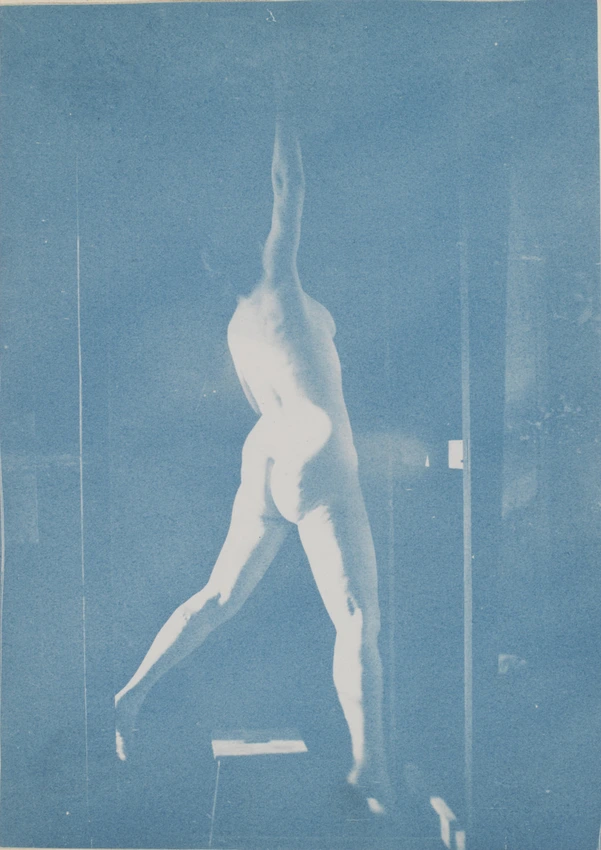 Femme nue de dos attachée, suspendue par un bras - Charles-François Jeandel