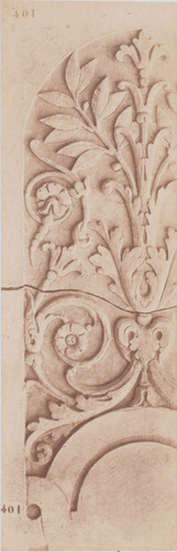 Édouard Baldus - Elément de décor du palais du Louvre, Paris